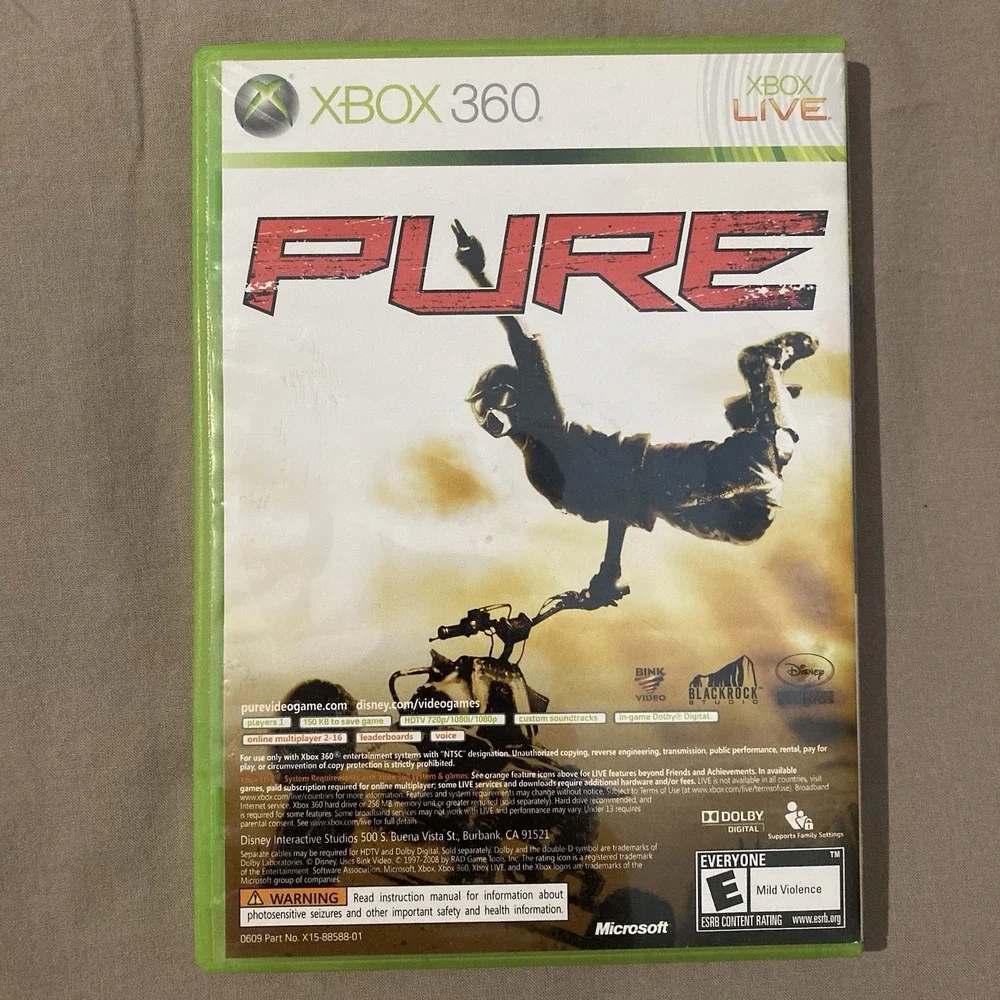 LEGO Batman / Pure Games Bundle (Xbox‎ 360, 2009) TWO Complete Games